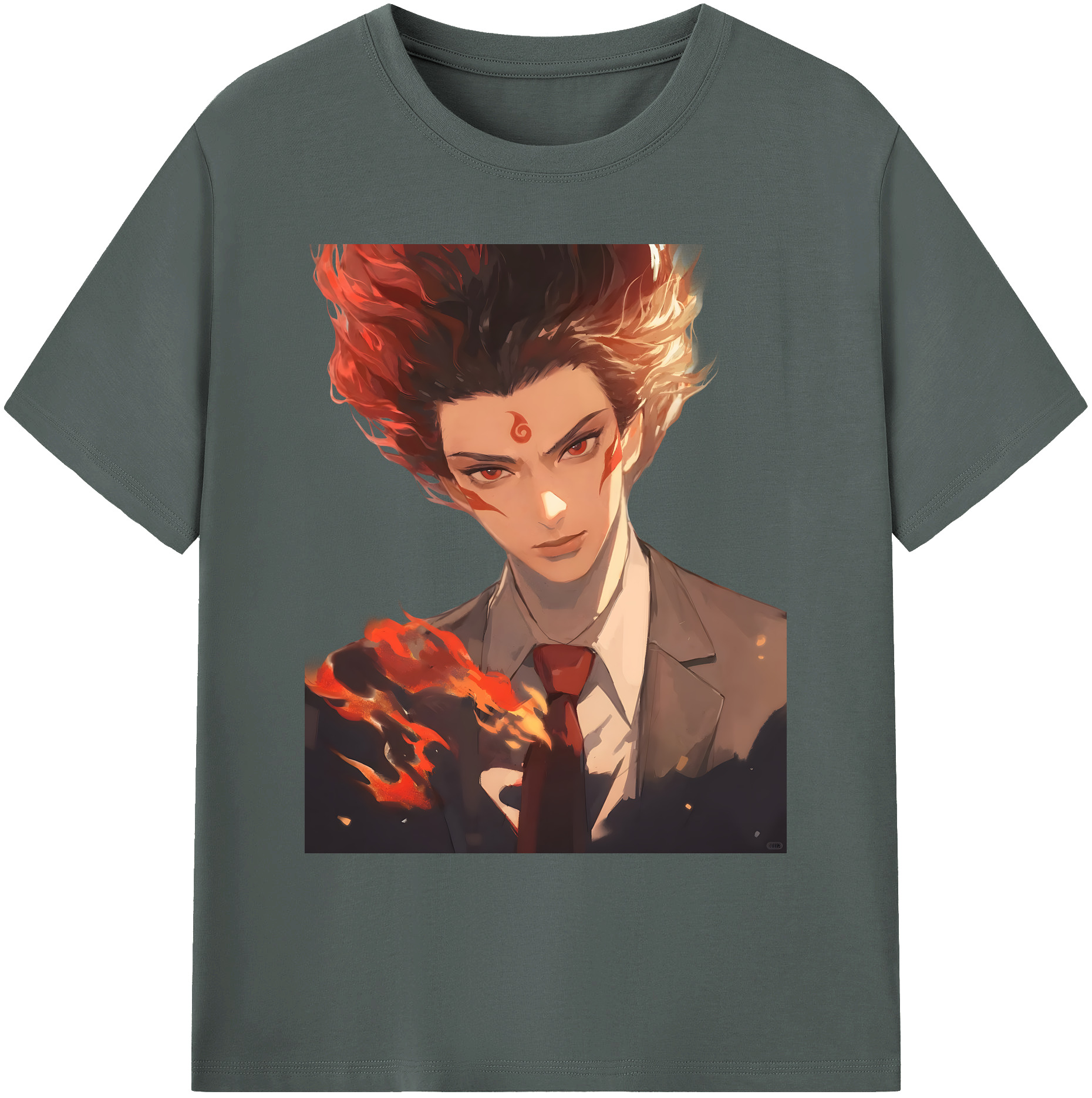 （画像用） Ne Zha 2 ナタ 魔童の大暴れ 綿100％ メンズ半袖Tシャツ｜肌触りやわらか＆通気性